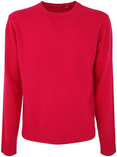 Shop Nuur Roberto Collina Long Sleeves Crew Neck Sweater Clothing In Red