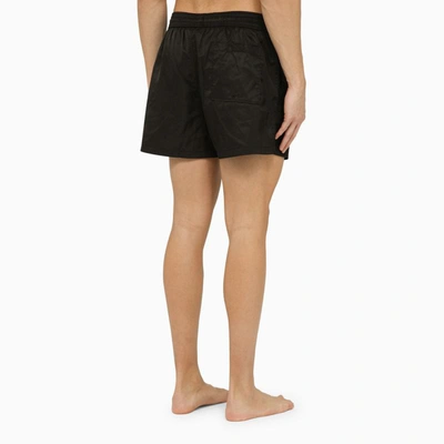 Shop Off-white ™ Swim Shorts With Logo Off In Black