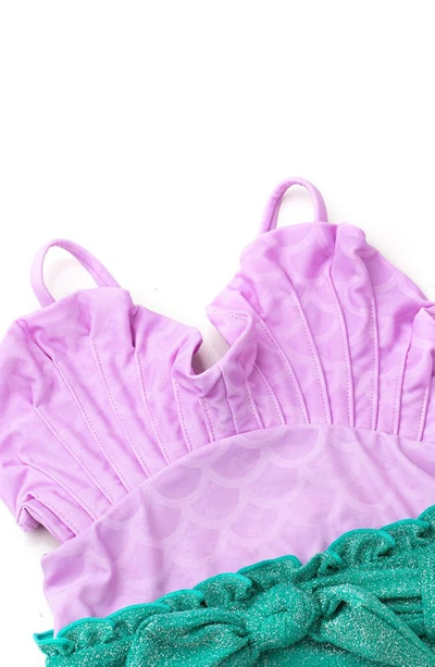 Shade Critters Kids' Metallic One-piece Swimsuit In Multi