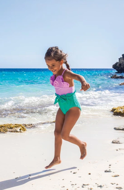 Shade Critters Kids' Metallic One-piece Swimsuit In Multi