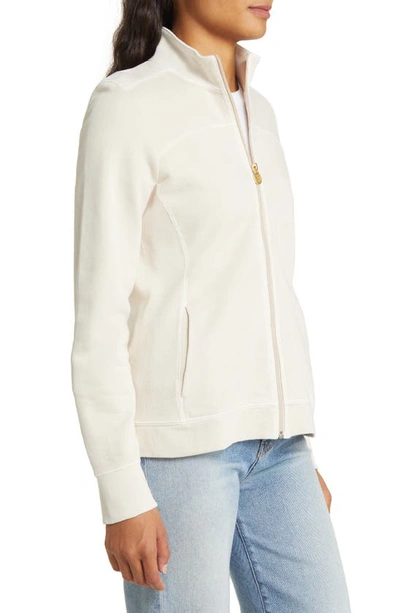 Shop Tommy Bahama Sunray Cove Cotton Knit Zip-up Jacket In Bedouin Sand