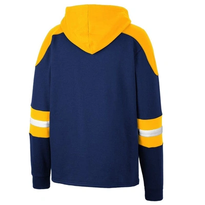 Shop Colosseum Navy West Virginia Mountaineers Lace-up 4.0 Pullover Hoodie