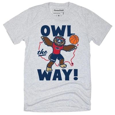 Shop Homefield Gray Florida Atlantic Owls Owl The Ways T-shirt