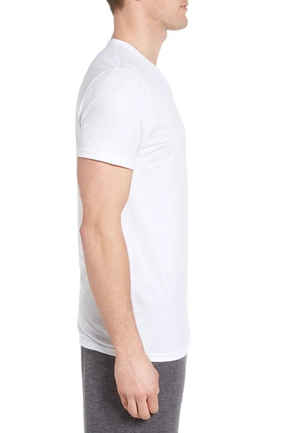 Shop Nordstrom Men's Shop 4-pack Trim Fit Supima® Cotton V-neck T-shirts In White