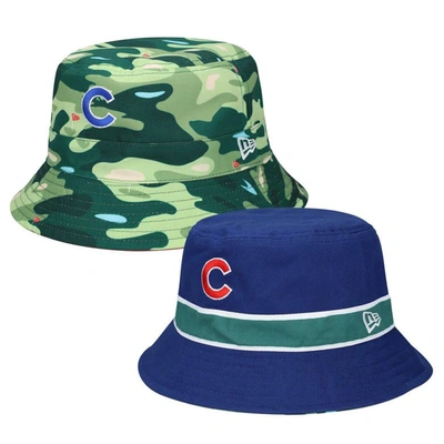 Shop New Era Royal Chicago Cubs Reverse Bucket Hat