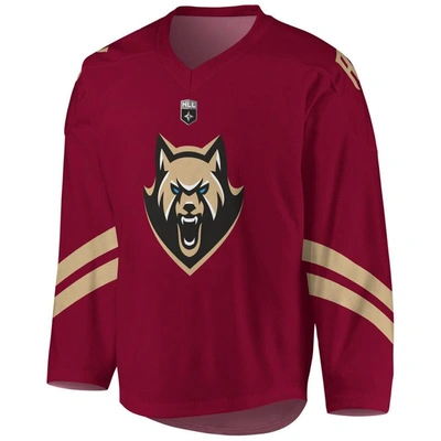 Shop Adpro Sports Youth Maroon Albany Firewolves Sublimated Replica Jersey
