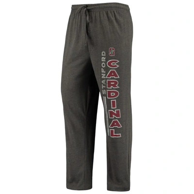 Shop Concepts Sport Heathered Charcoal/cardinal Stanford Cardinal Meter T-shirt & Pants Sleep Set In Heather Charcoal