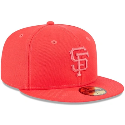 New Era Red San Francisco Giants 2023 Spring Color Basic 59fifty Fitted Hat In Red