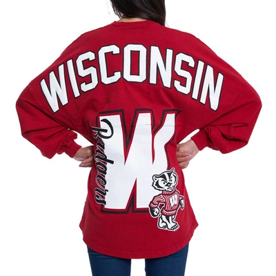 Shop Spirit Jersey Red Wisconsin Badgers Loud N Proud  T-shirt