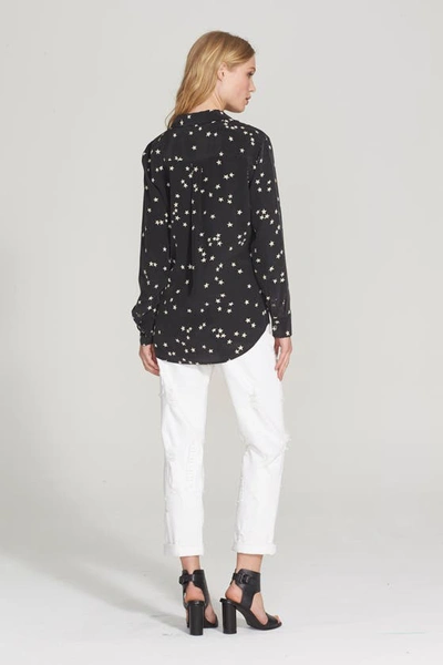 Shop Equipment 'starry Night' Silk Shirt In Black