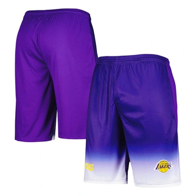 Shop Fanatics Branded Purple Los Angeles Lakers Fadeaway Shorts