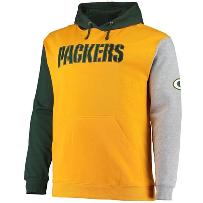 Shop Profile Green/gold Green Bay Packers Big & Tall Pullover Hoodie