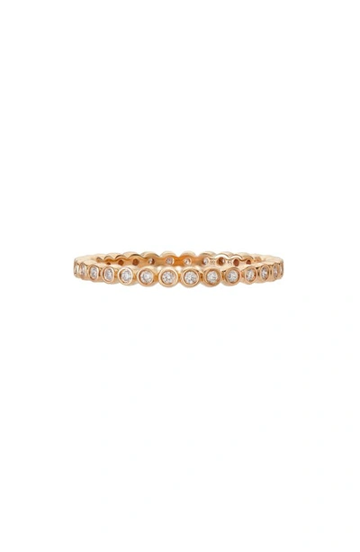 Shop Sethi Couture Mini Bezel Diamond Band Ring In 18k Rg