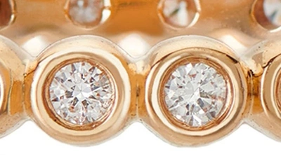 Shop Sethi Couture Mini Bezel Diamond Band Ring In 18k Rg