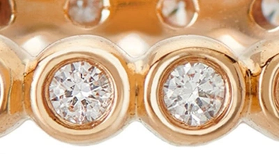 Sethi Couture Mini Bezel Diamond Band Ring In 18k Rg