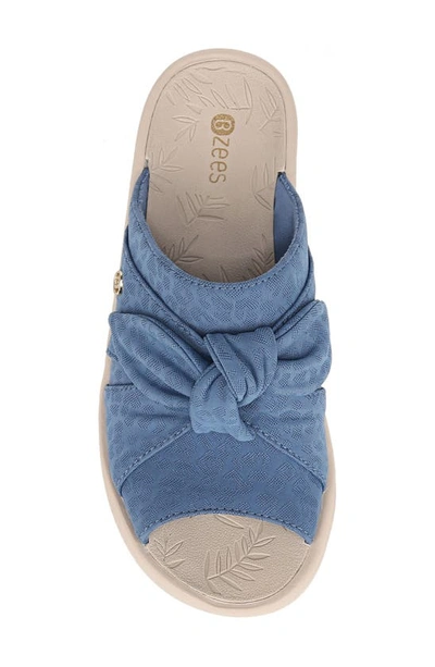 Bzees Smile Washable Slide Sandals Women's Shoes In Blue