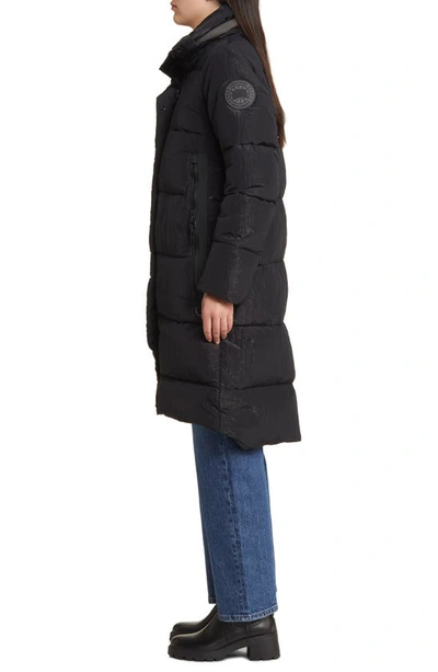Canada Goose Byward Parka Black Label Shiny Crinkle In Black - Noir