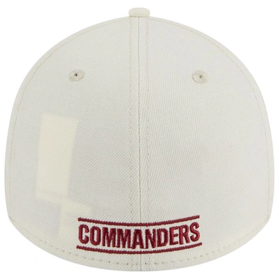 Shop New Era Cream Washington Commanders Classic 39thirty Flex Hat