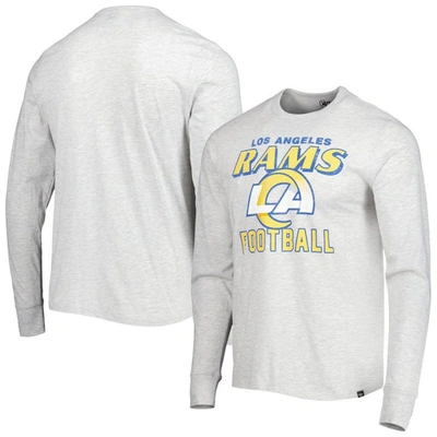 Shop 47 ' Heathered Gray Los Angeles Rams Dozer Franklin Long Sleeve T-shirt