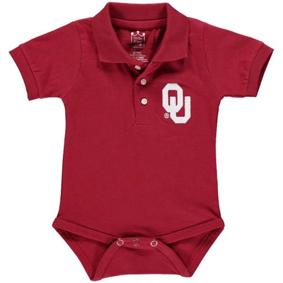 Shop Little King Infant Crimson Oklahoma Sooners Polo Bodysuit