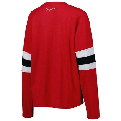 Shop Tommy Hilfiger Red Tampa Bay Buccaneers Justine Long Sleeve Tunic T-shirt