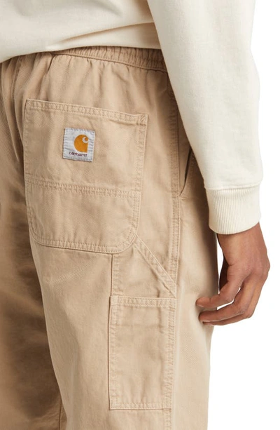 Carhartt Flint Straight Leg Twill Pants In Wall Garment Dyed