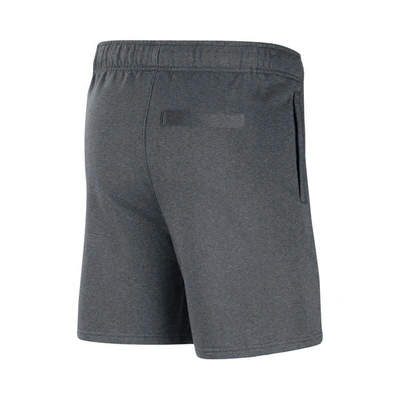 Shop Nike Gray Lsu Tigers Fleece Shorts