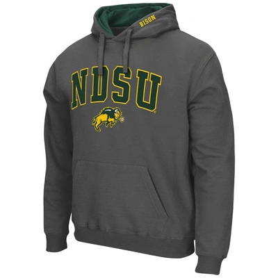 Shop Colosseum Charcoal Ndsu Bison Arch And Logo Pullover Hoodie