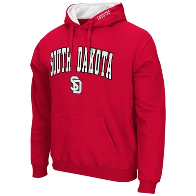 Shop Colosseum Red South Dakota Coyotes Arch And Logo Pullover Hoodie