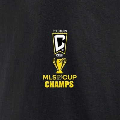 Shop Fanatics Branded Black Columbus Crew Three-time Mls Cup Champions Trophy Case T-shirt