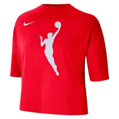 Shop Nike Red Wnba Logowoman Team 13 Cropped Boxy T-shirt