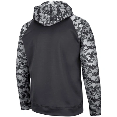 Colosseum Charcoal Ucla Bruins Oht Military Appreciation Digital Camo Pullover Hoodie In Charcoal