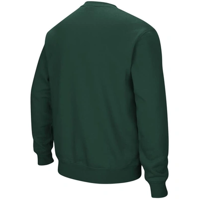 Shop Colosseum Green Ohio Bobcats Arch & Logo Tackle Twill Pullover Sweatshirt