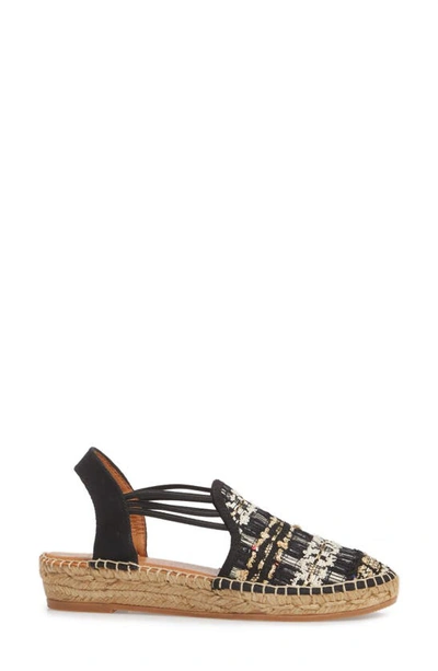 Toni Pons 'noa' Espadrille Sandal In Black Embellished