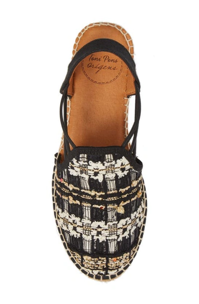 Shop Toni Pons 'noa' Espadrille Sandal In Black Embellished