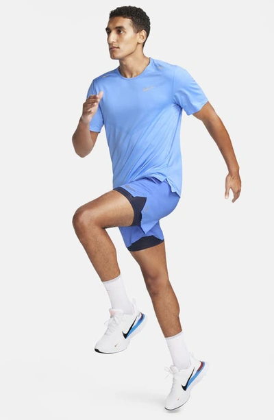 Shop Nike Dri-fit 365 Running T-shirt In University Blue