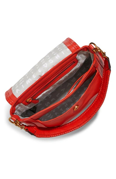 Shop Aimee Kestenberg All For Love Convertible Leather Shoulder Bag In Corvette Red