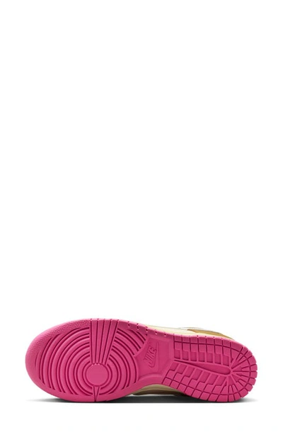Shop Nike Dunk Low Special Edition Sneaker In Bronzine/ Coconut Milk/ Pink