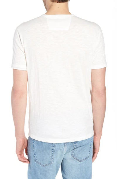 Shop John Varvatos Slim Fit Slub Jersey V-neck T-shirt In Salt