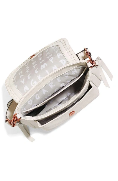 Shop Aimee Kestenberg Mini All For Love Convertible Leather Crossbody Bag In Vanilla Ice