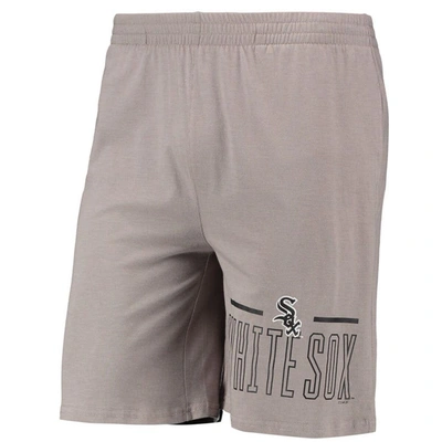 Shop Concepts Sport Gray/black Chicago White Sox Meter T-shirt And Shorts Sleep Set