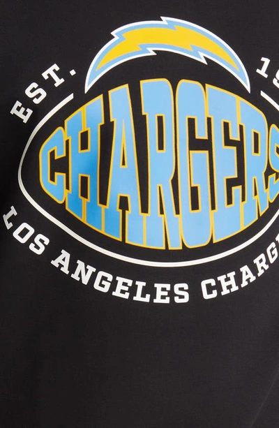 Shop Hugo Boss X Nfl Crewneck Sweatshirt In Los Angeles Chargers Black