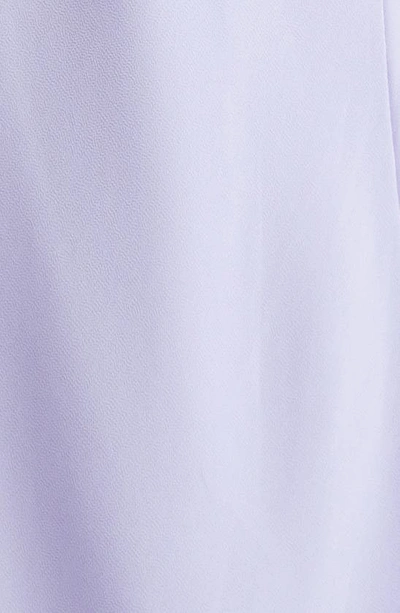 Shop Acne Studios Delouise Asymmetric Ombré Ruffle Chiffon Dress In Lilac Purple
