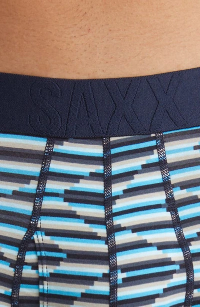 Shop Saxx Droptemp™ Cooling Cotton Slim Fit Boxer Briefs In Zig Zag Stripe- Multi
