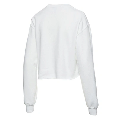 Shop Junk Food White Nba X Mtv I Want My Cropped Fleece Pullover Sweatshirt
