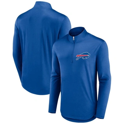 Shop Fanatics Branded Royal Buffalo Bills Tough Minded Quarter-zip Top