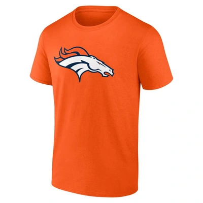 Shop Fanatics Branded Russell Wilson Orange Denver Broncos Player Icon Name & Number T-shirt