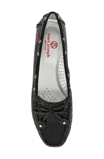 Marc Joseph New York Women's Cypress Hill Loafers In Black Snake Print Leather