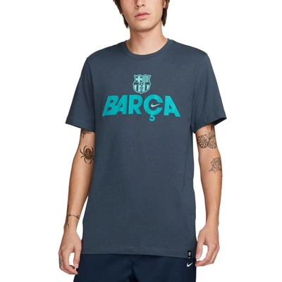 Shop Nike Navy Barcelona Mercurial Sleeve T-shirt