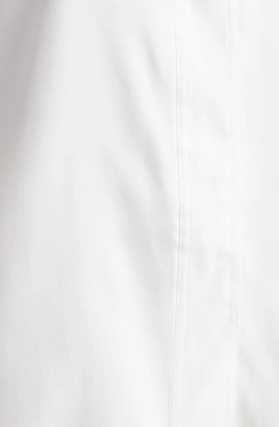 Shop Vince Stand Collar Silk Blend Blouse In Off White